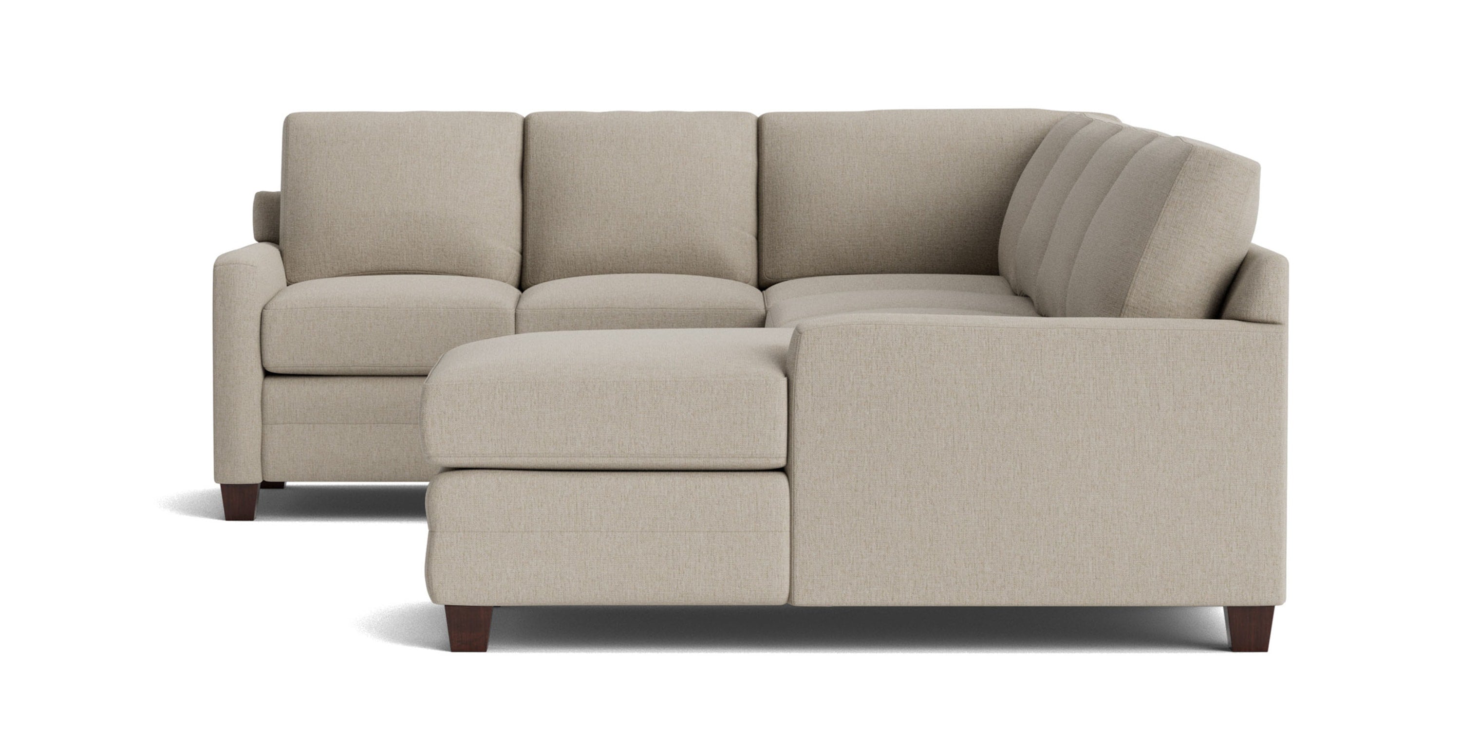 Carolina Track Arm U-Shaped Sectional Bassett