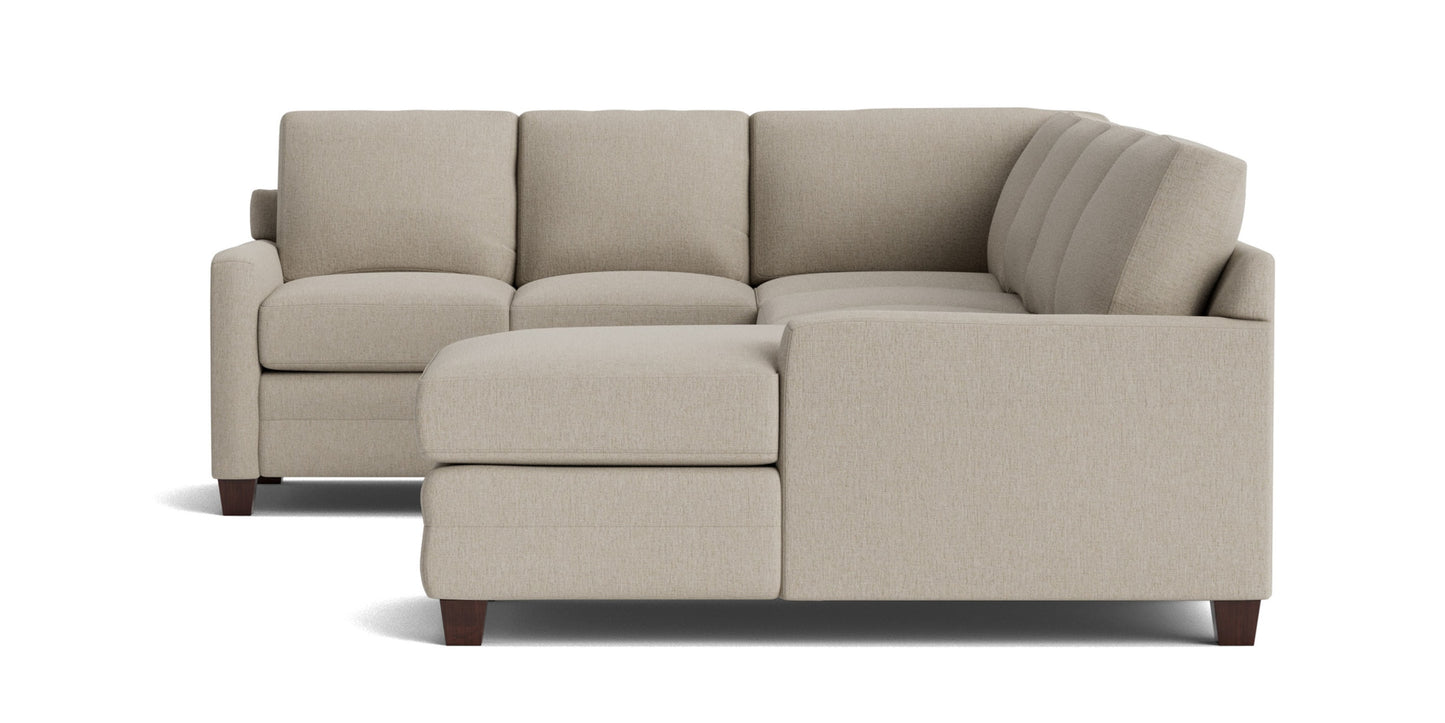 Carolina Track Arm U-Shaped Sectional Bassett