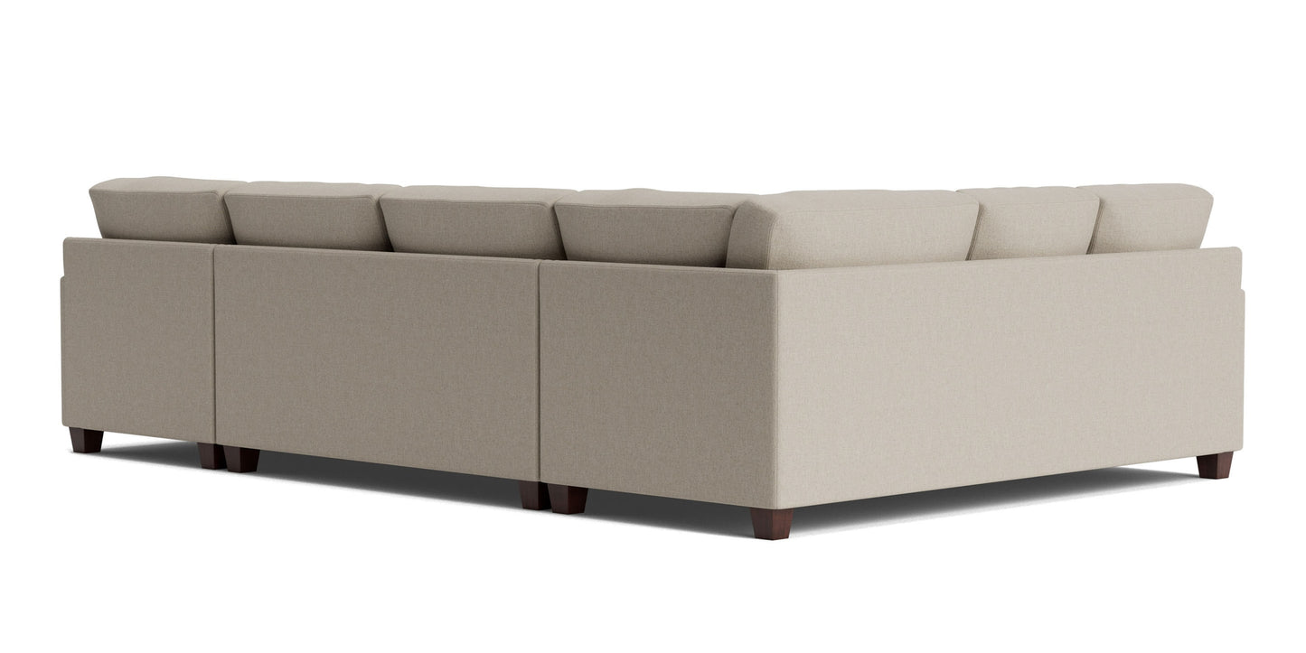 Carolina Track Arm U-Shaped Sectional Bassett