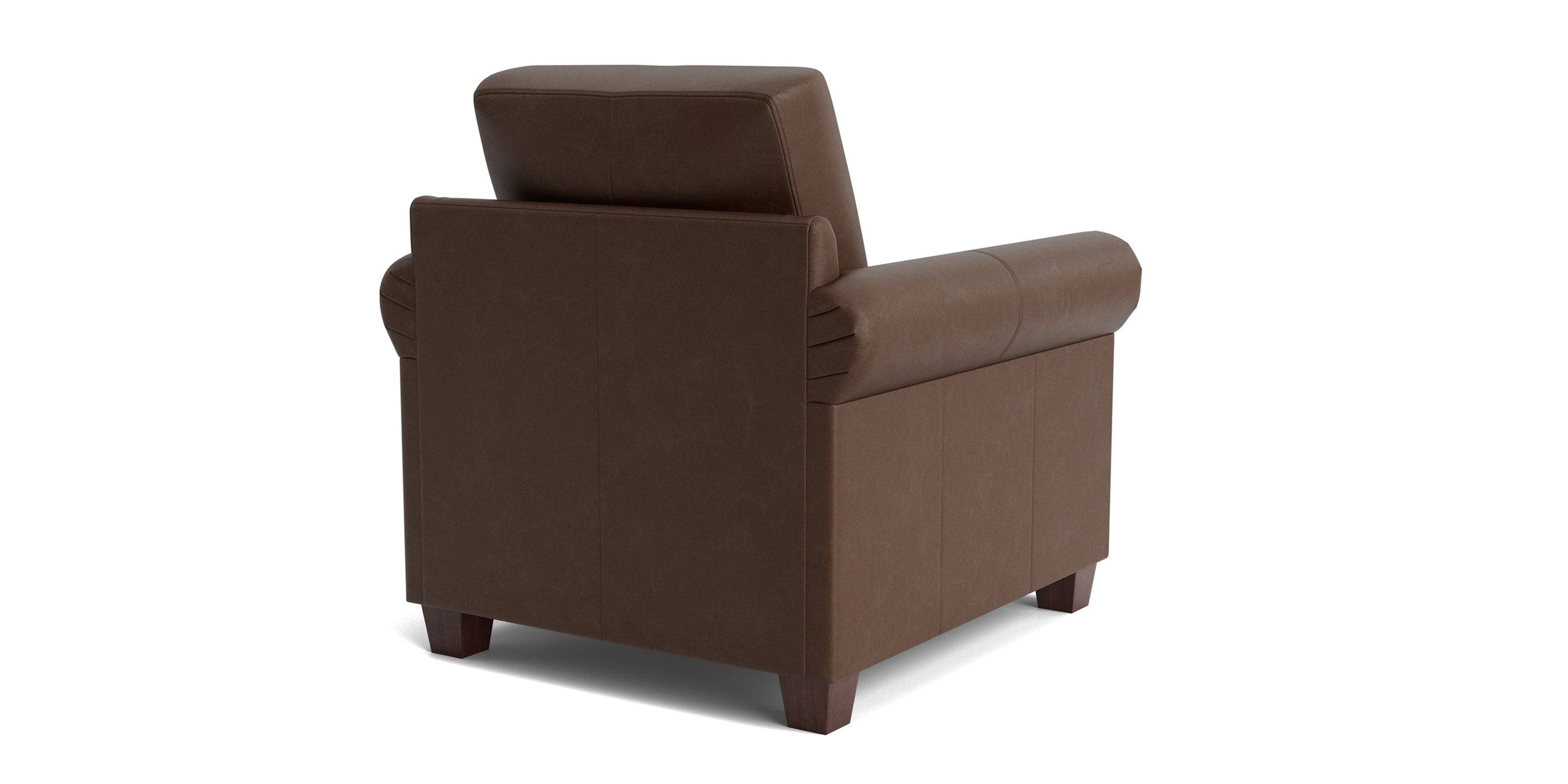 Carolina Leather Panel Arm Chair Bassett