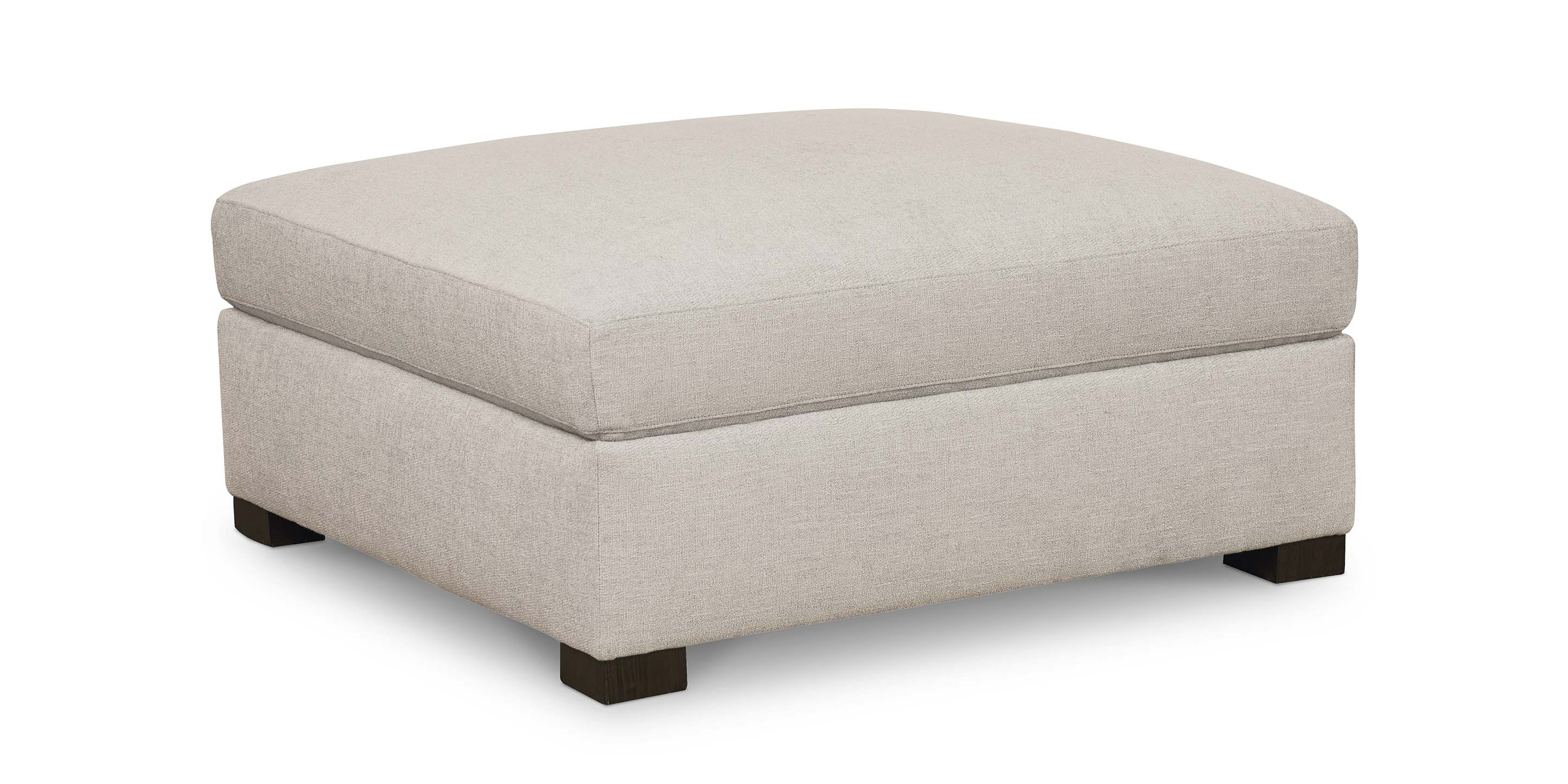 Bassett Colby Ottoman — Custom Fabric, Made in the USA Bassett Sofa
