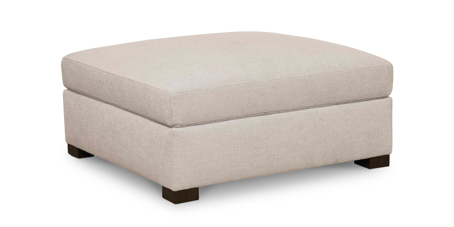 Bassett Colby Ottoman — Custom Fabric, Made in the USA Bassett Sofa