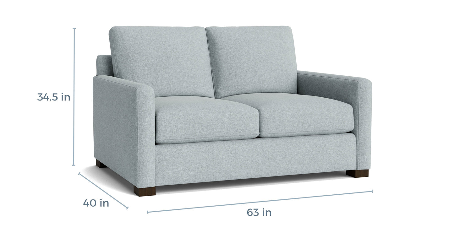 Colby Thin Track Arm Loveseat Bassett