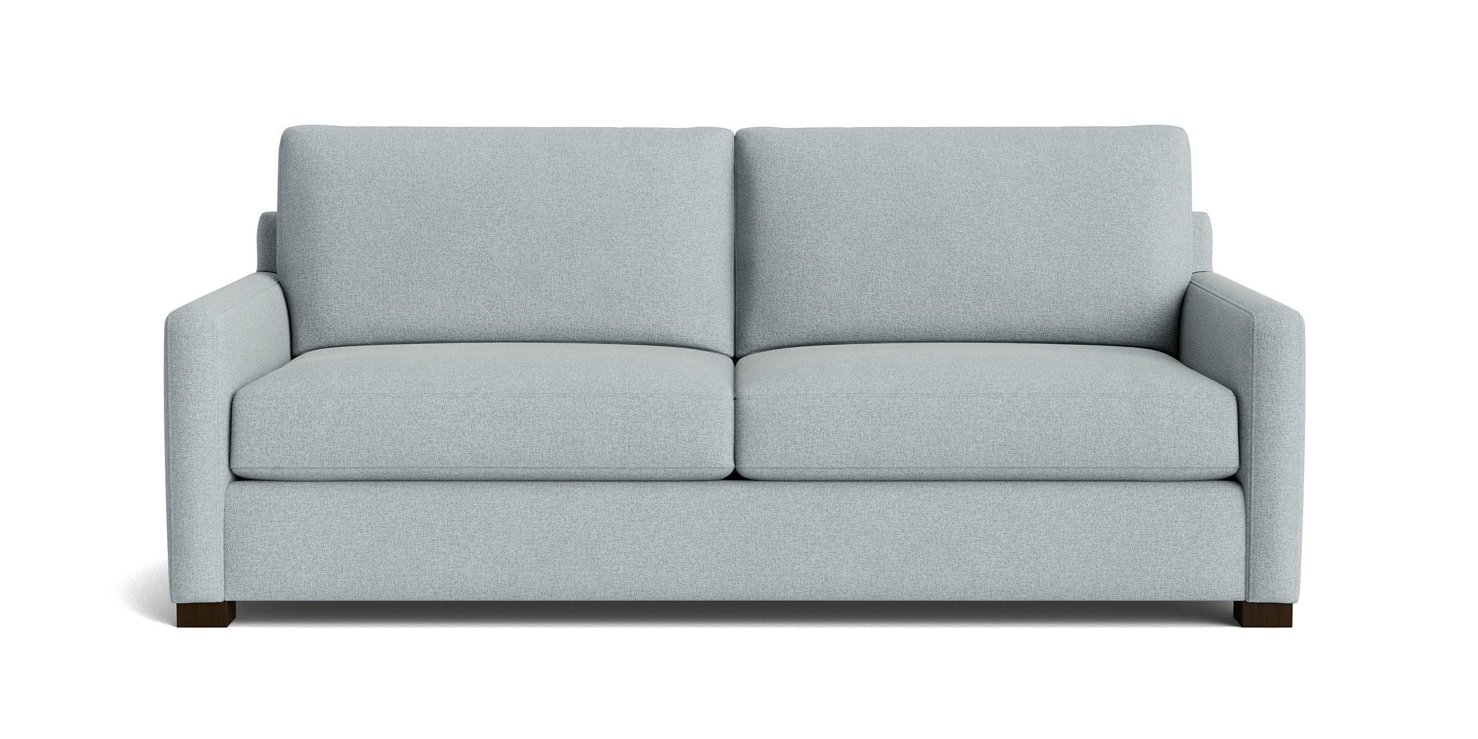 Bassett Colby Sofa 2/2 — Custom Leather, Two-Cushion Design Bassett Sofa