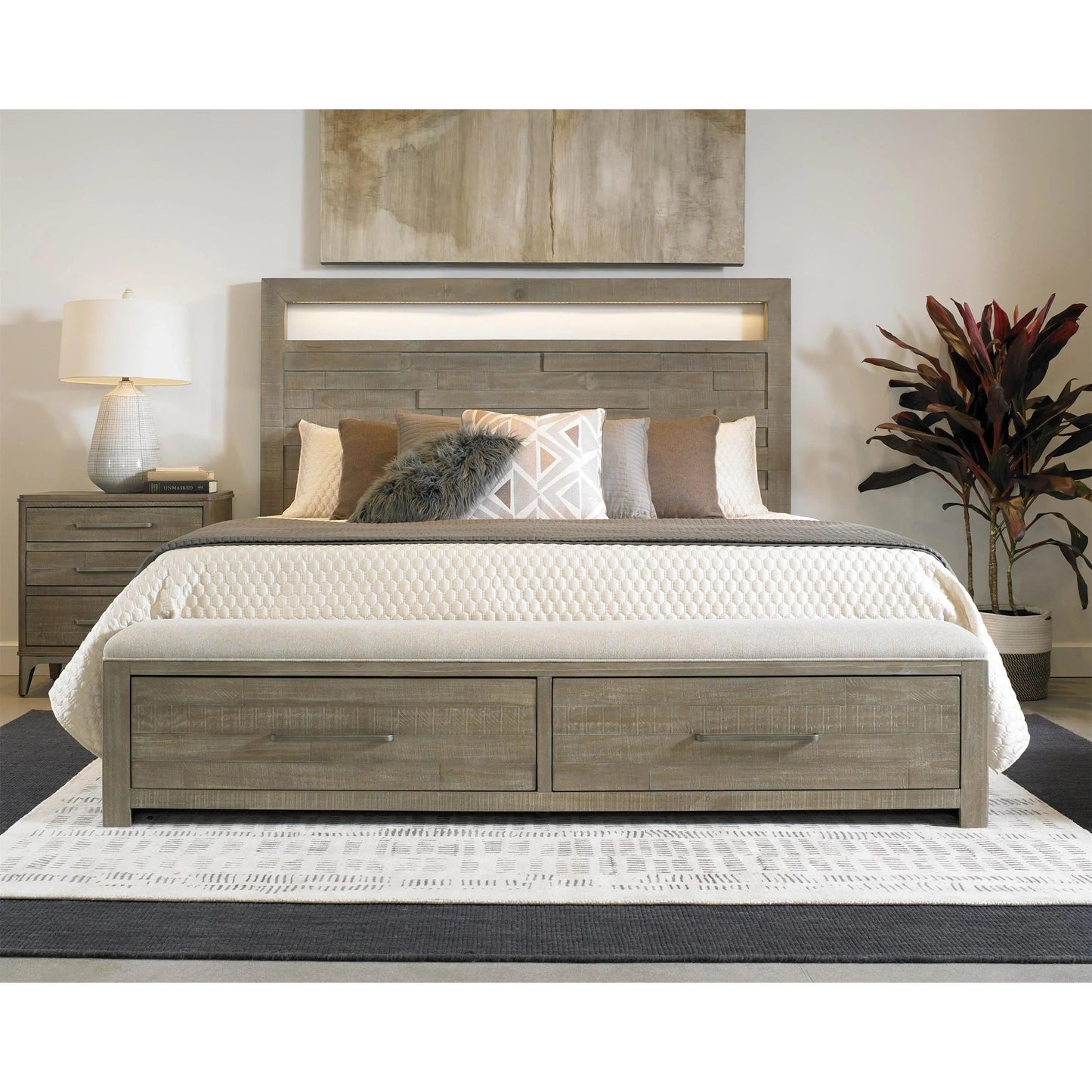 Riverside Intrigue 5/0-6/6 Storage Siderails — Hazelwood Riverside Furniture Bedroom