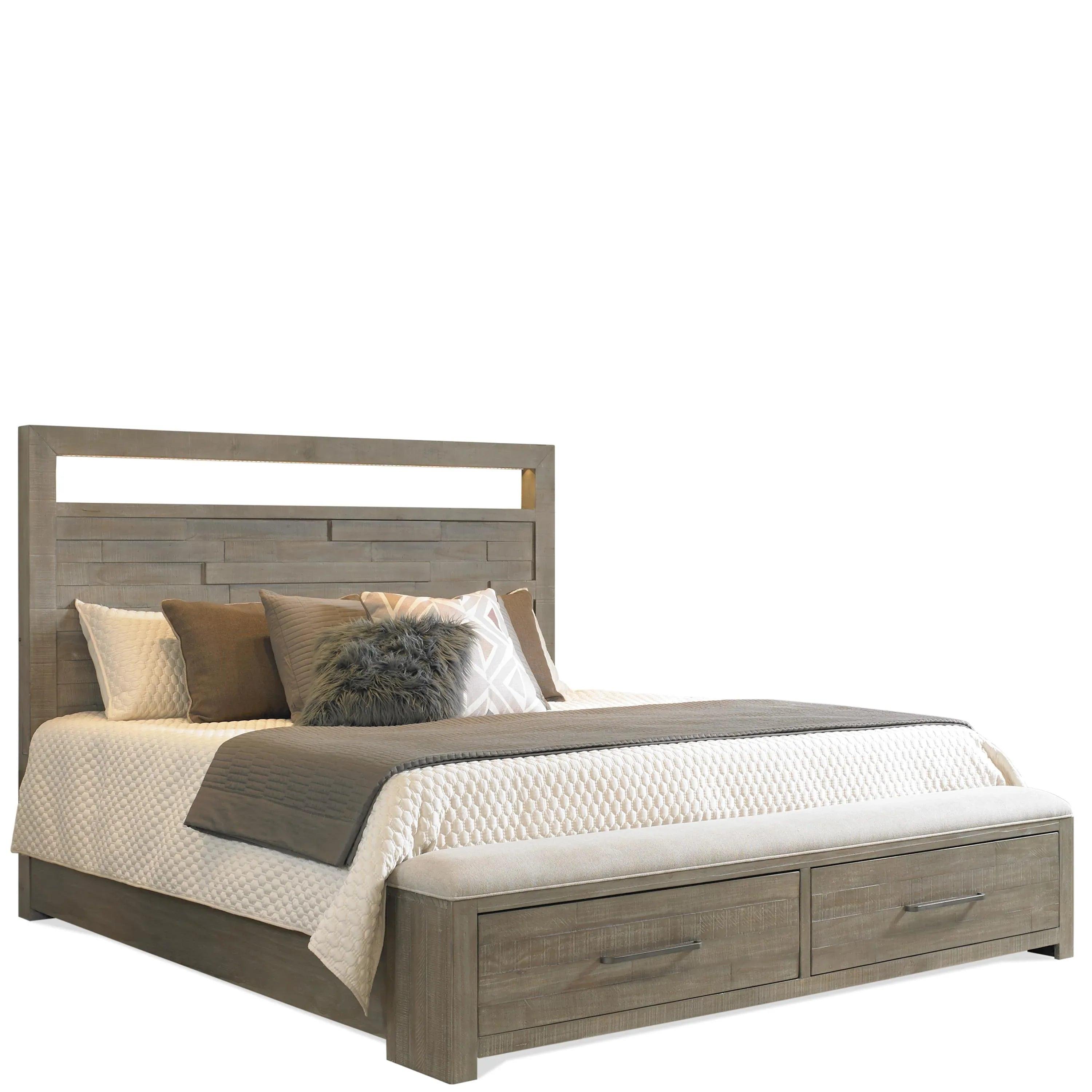 Riverside Intrigue 5/0-6/6 Storage Siderails — Hazelwood Riverside Furniture Bedroom