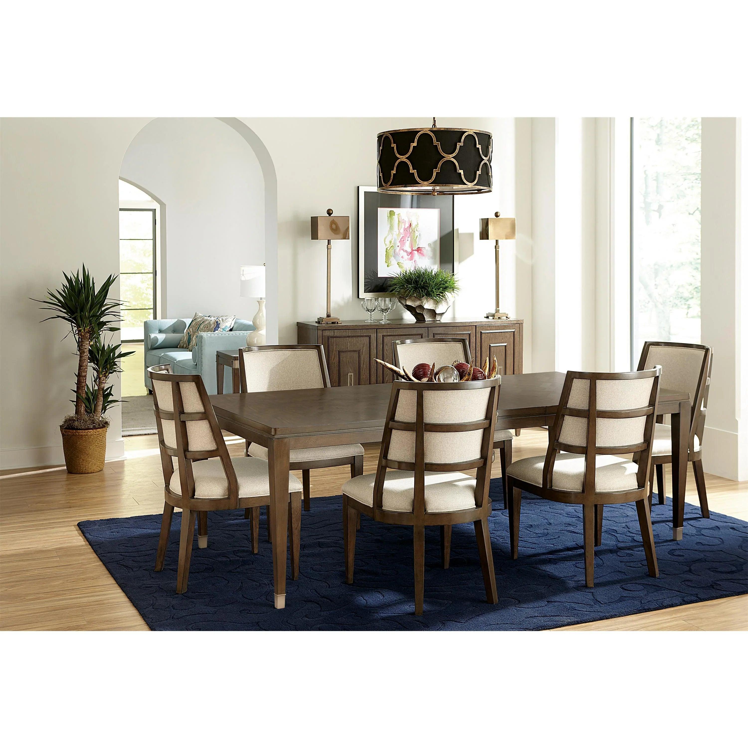 Riverside Monterey Uph Hostess Chair 2in — Mink Riverside Furniture Dining