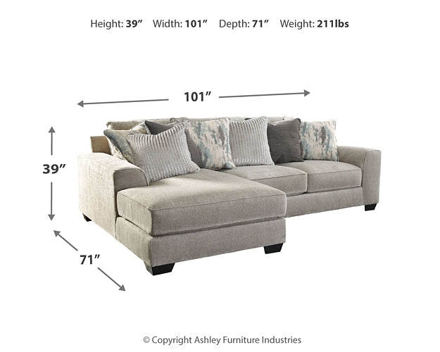 Ardsley 2-Piece Sectional with Ottoman