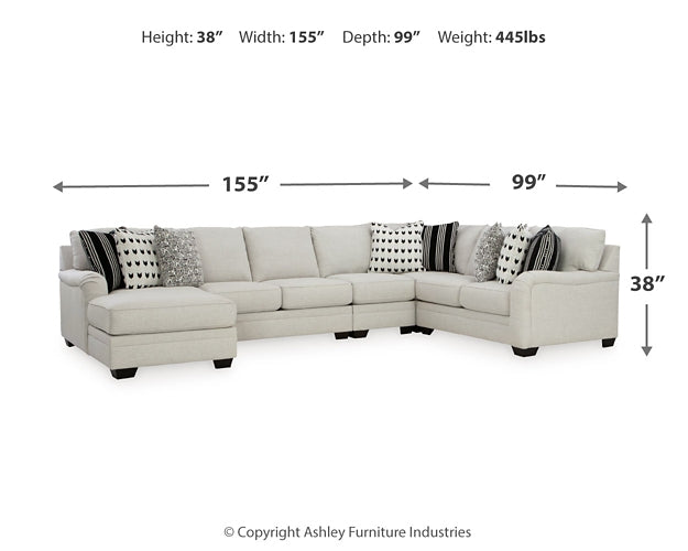 Huntsworth 5-Piece Sectional with Ottoman