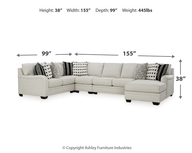 Huntsworth 5-Piece Sectional with Ottoman