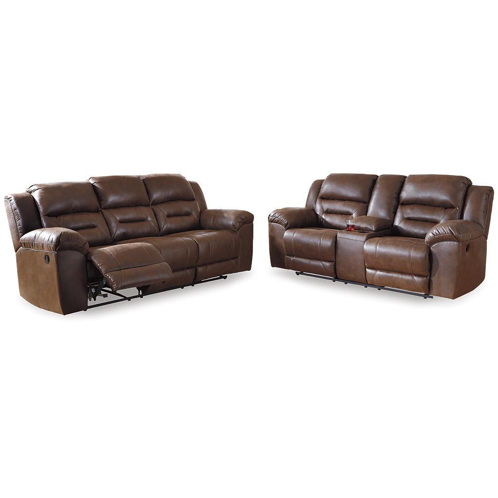 Stoneland Reclining Sofa And Reclining Loveseat — Chocolate Set Signature Design by Ashley® Uncategorized