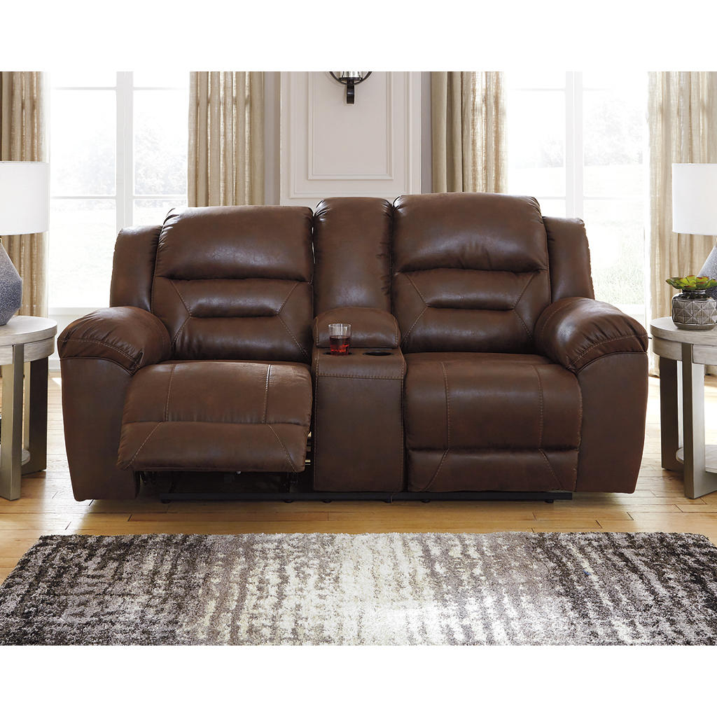Stoneland Power Reclining Loveseat with Console Signature Design by Ashley® Living Room