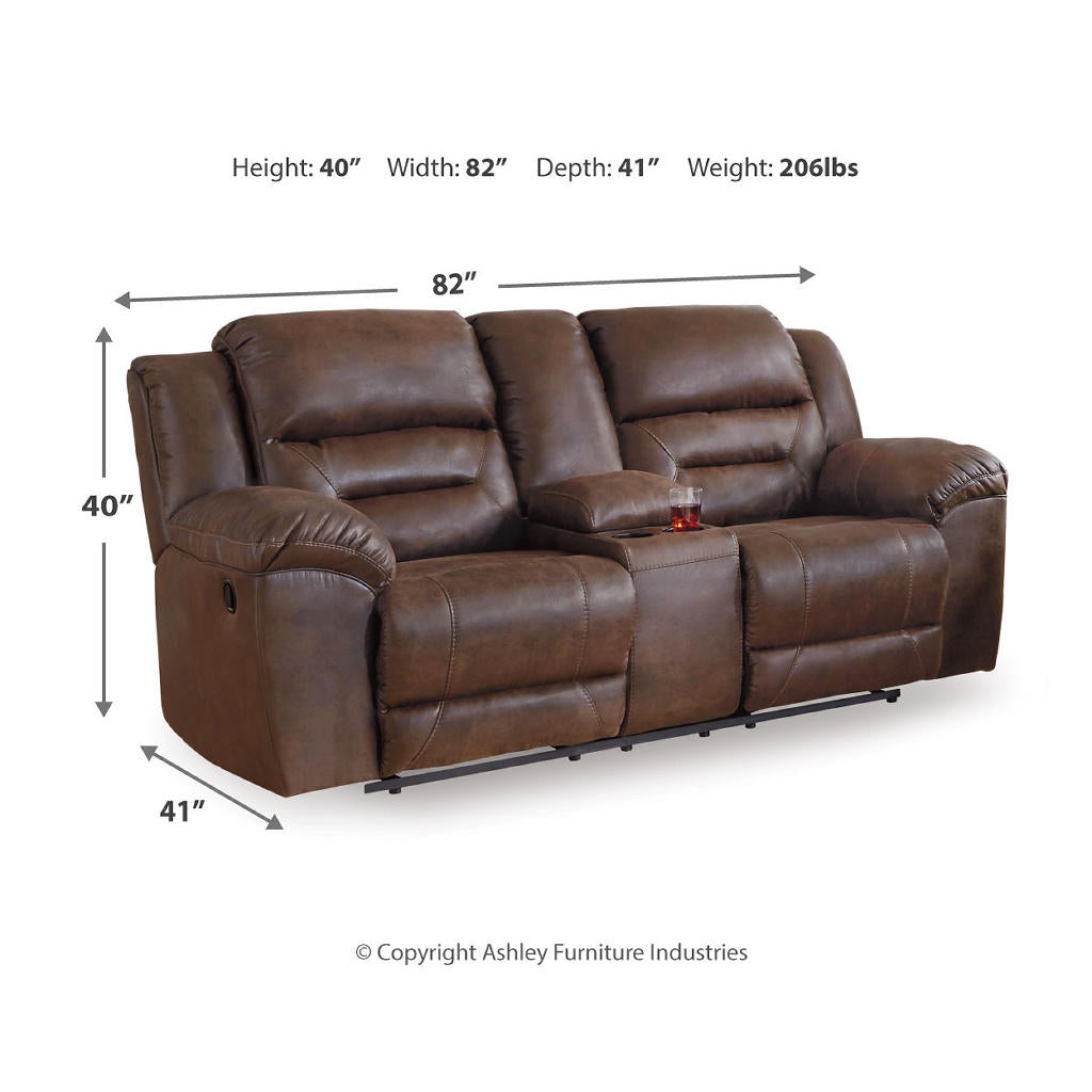 Stoneland Reclining Loveseat with Console Signature Design by Ashley® Living Room