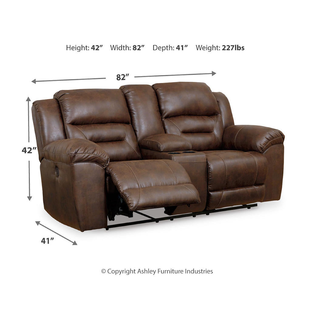 Stoneland Power Reclining Loveseat with Console Signature Design by Ashley® Living Room