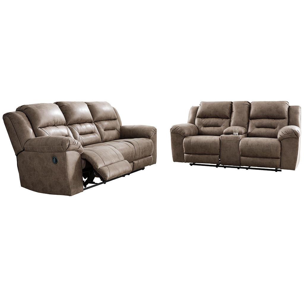 Stoneland Reclining Sofa And Reclining Loveseat — Fossil Set Signature Design by Ashley® Uncategorized