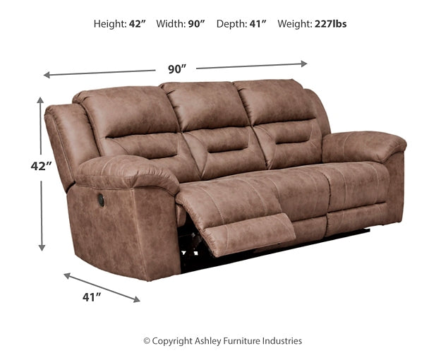 Stoneland Power Reclining Sofa, Loveseat and Recliner