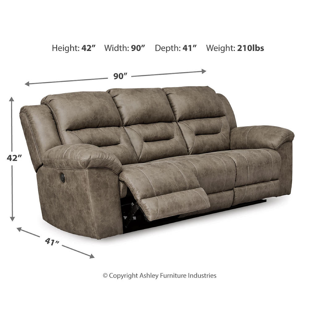 Stoneland Reclining Sofa And Power Reclining Loveseat — Fossil Set Signature Design by Ashley® Uncategorized