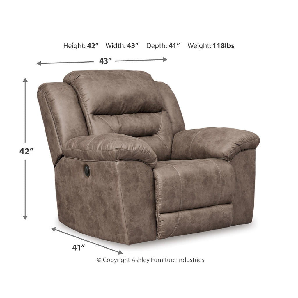 Stoneland Reclining Loveseat And Power Recliner — Fossil Set Signature Design by Ashley® Uncategorized