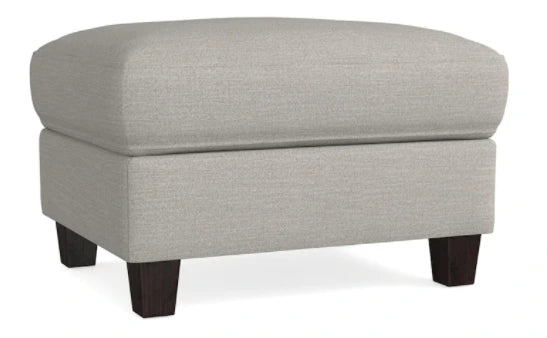 Bassett Trent Ottoman — Custom Fabric, Made in the USA
