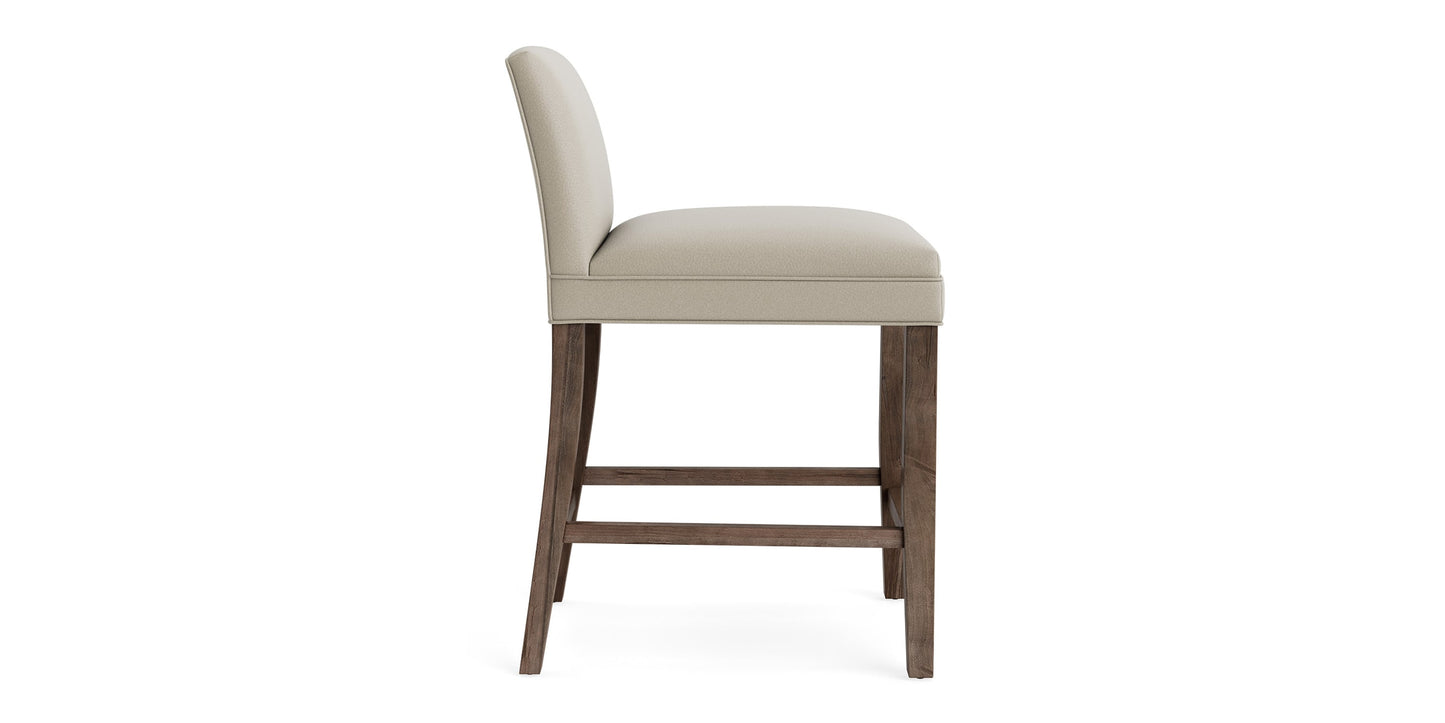 Marge Leather Counter Stool Bassett