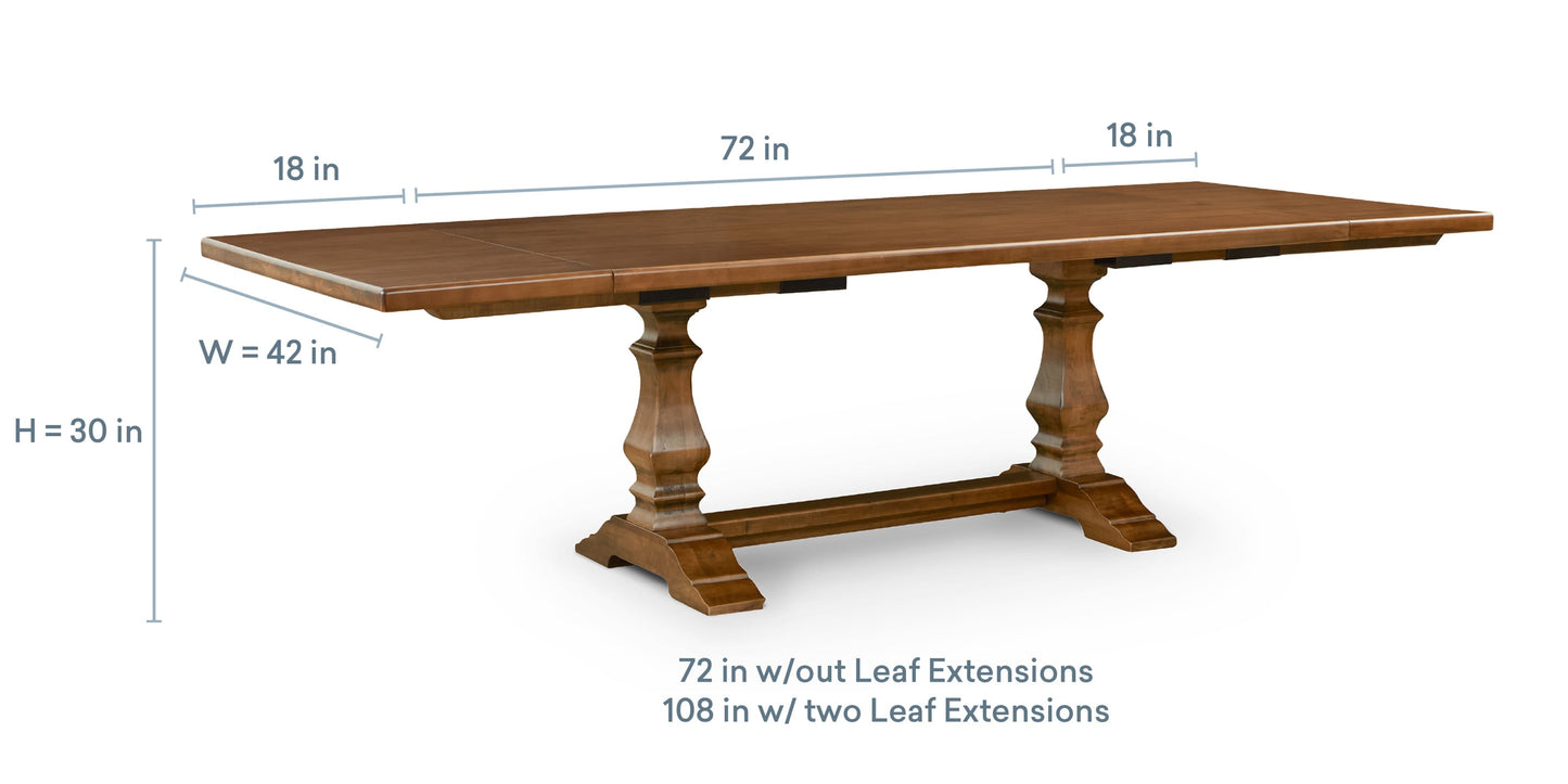 Harvest Dining Table with Extendable Leaves Bassett