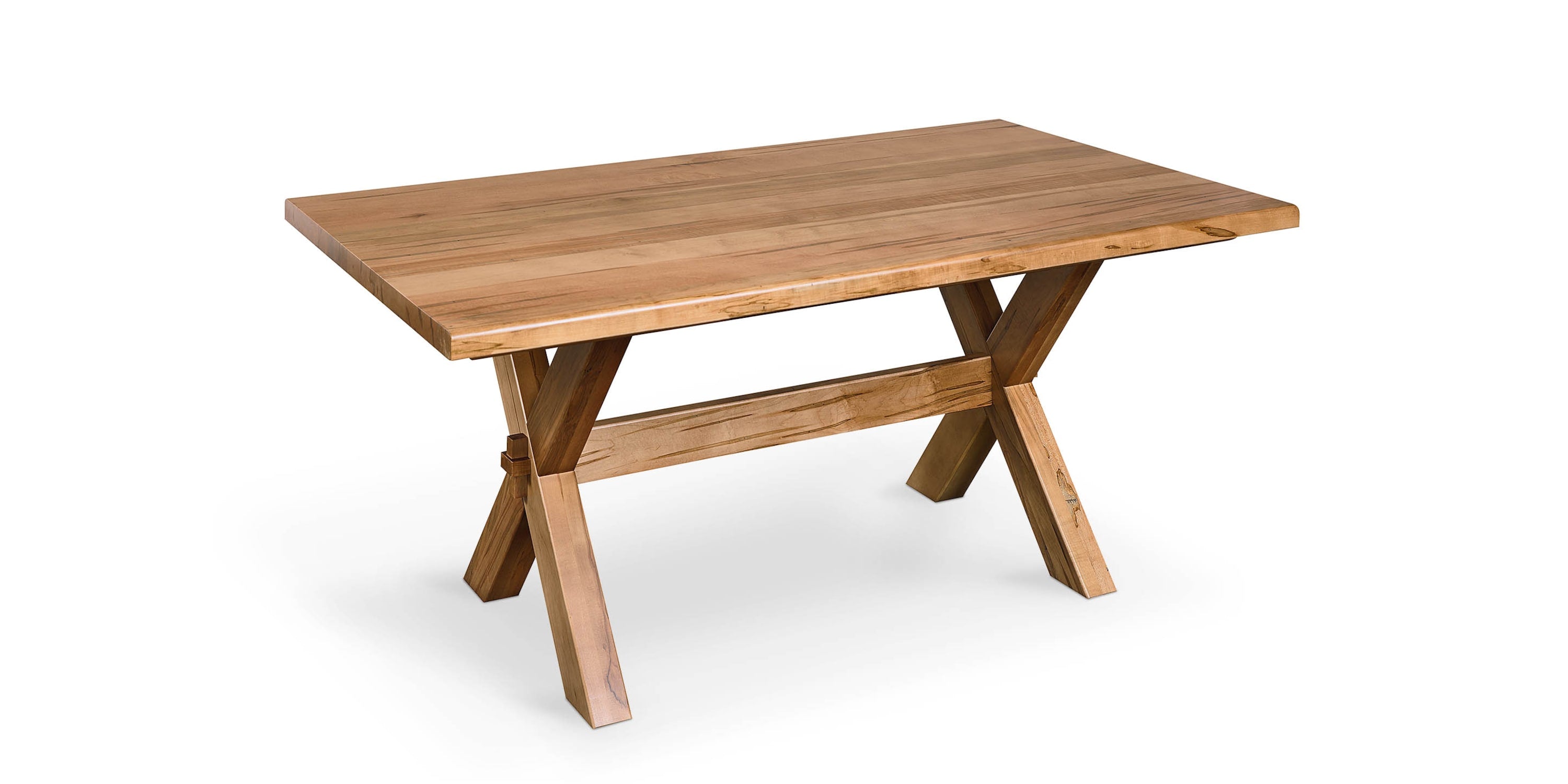 Crossbuck Dining Table with Extendable Leaves Bassett