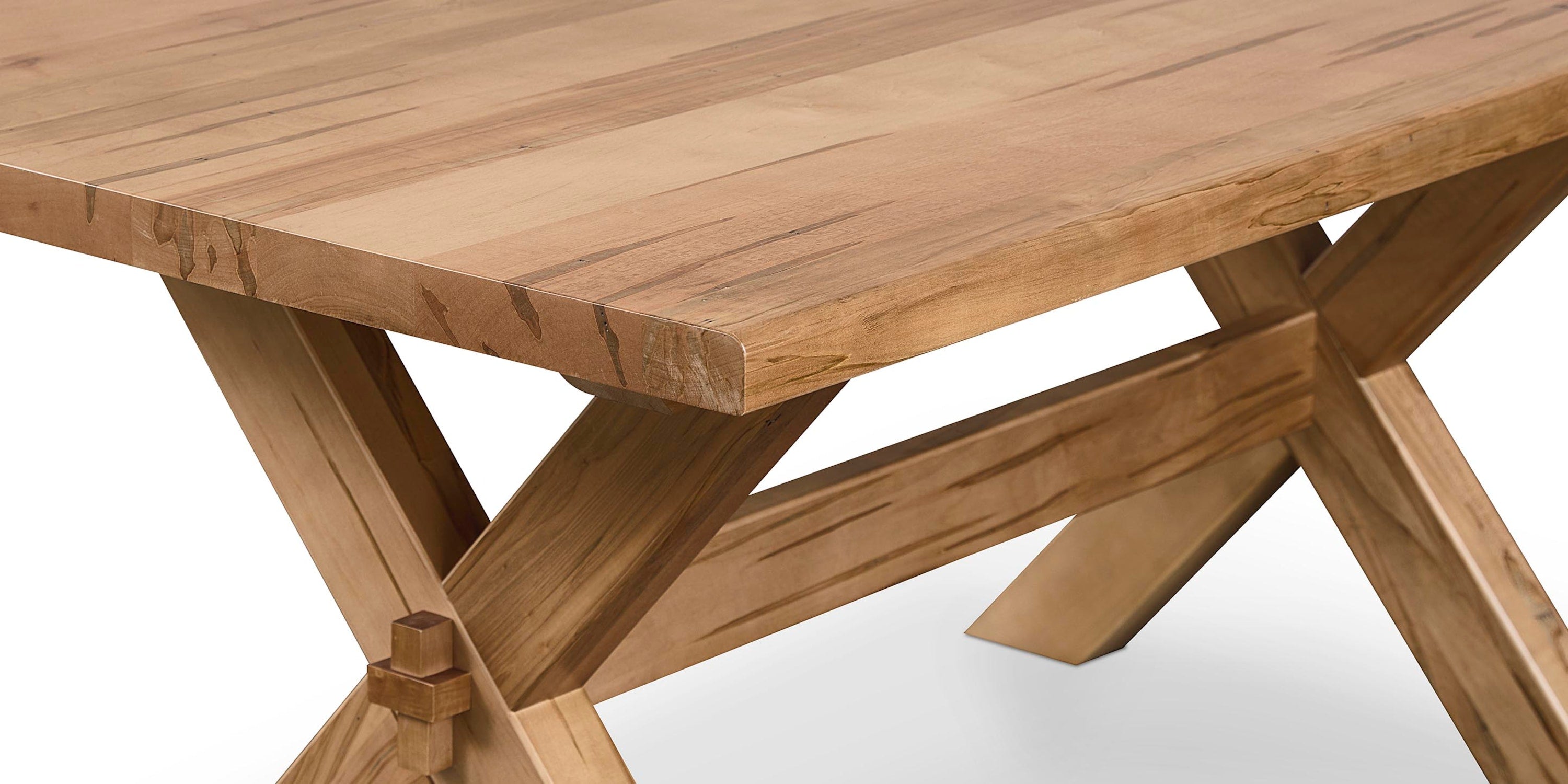Crossbuck Dining Table with Extendable Leaves Bassett