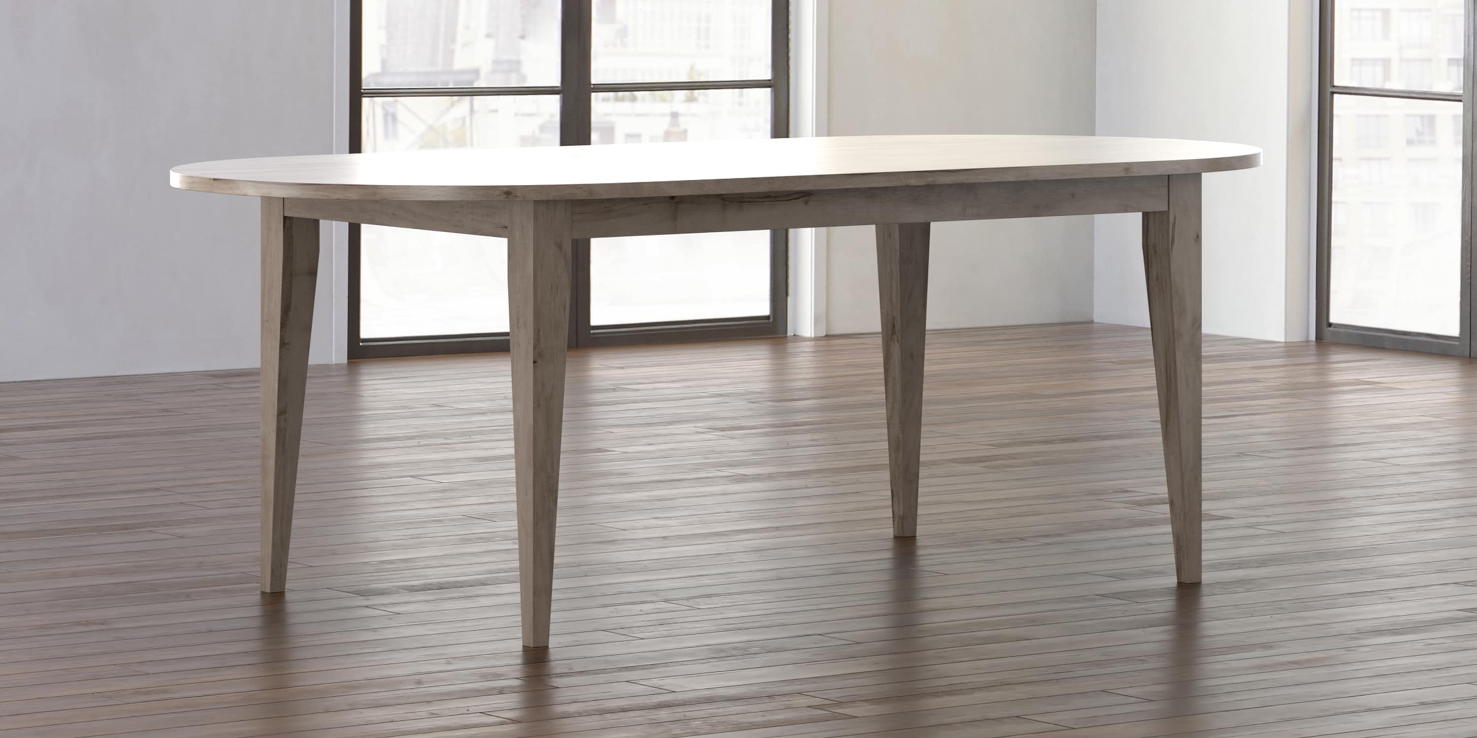 Owens Maple Oval Dining Table Bassett