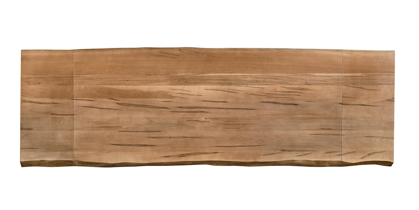Crossbuck Live Edge Dining Table with Extendable Leaves Bassett