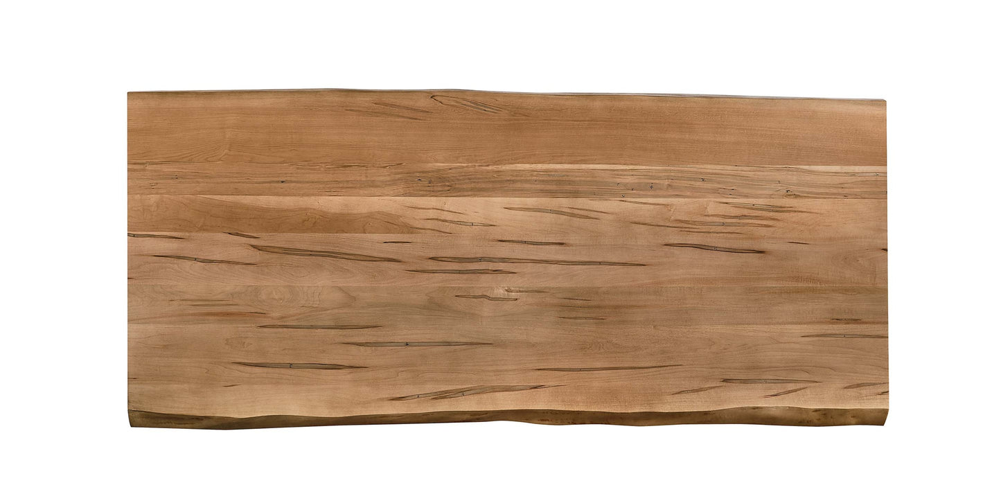 Crossbuck Live Edge Dining Table with Extendable Leaves Bassett