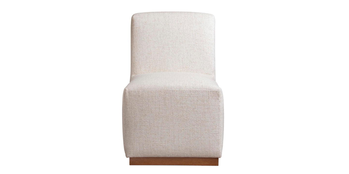 Banks Upholstered Dining Chair with Casters Bassett