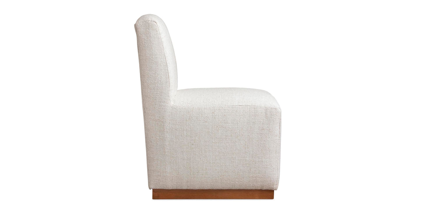 Banks Upholstered Dining Chair with Casters Bassett