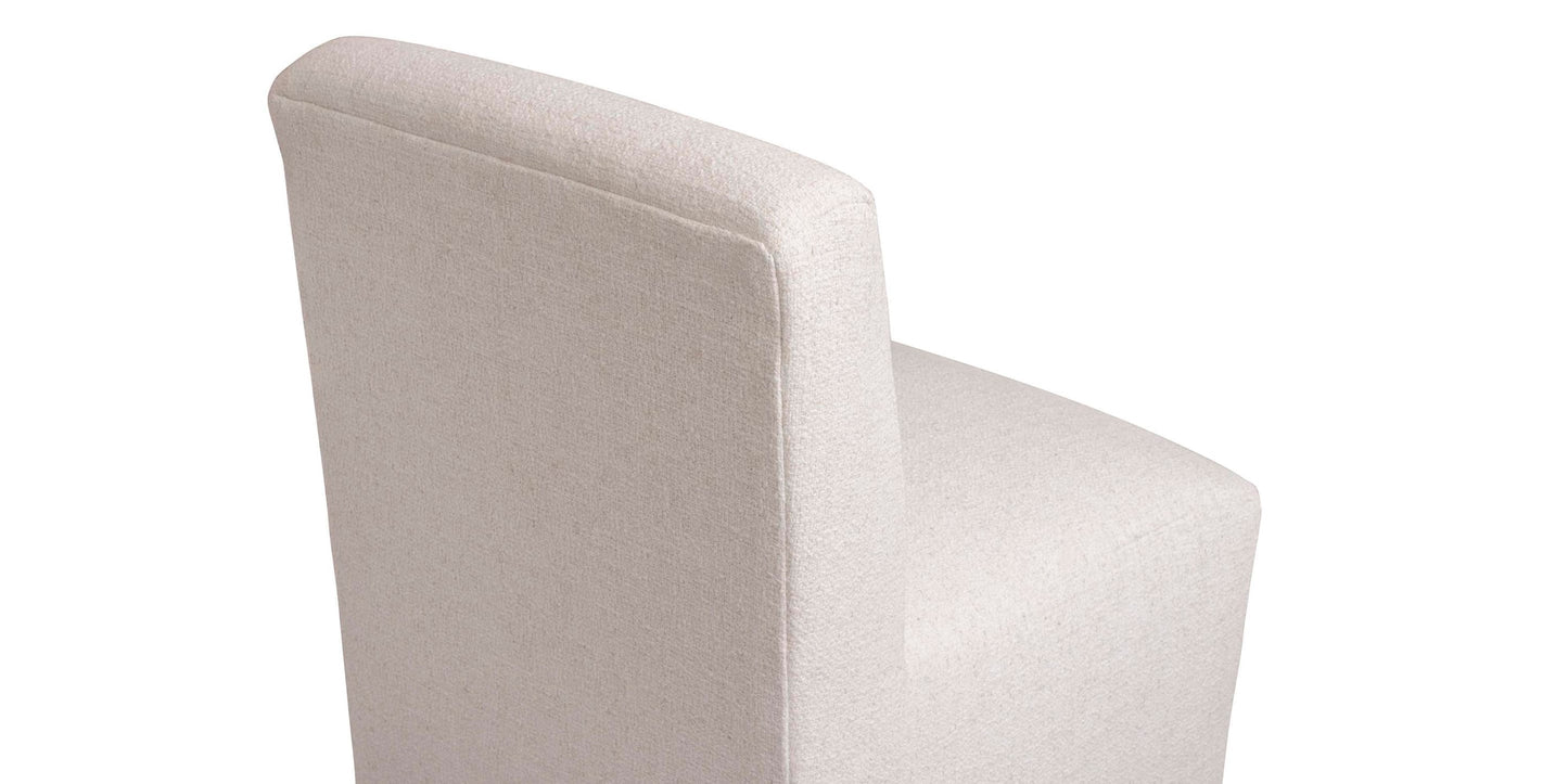 Banks Upholstered Dining Chair with Casters Bassett
