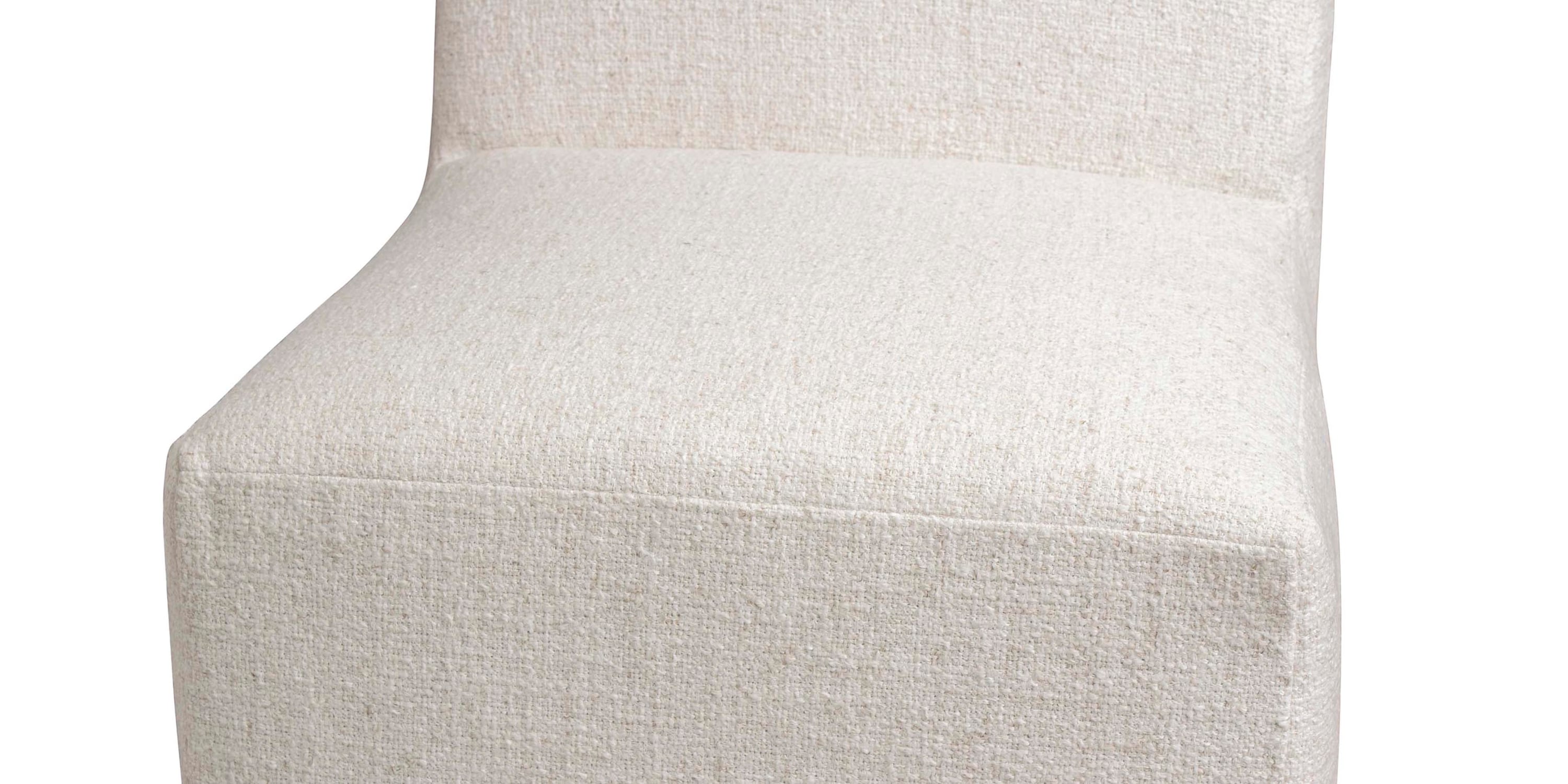 Banks Upholstered Dining Chair with Casters Bassett