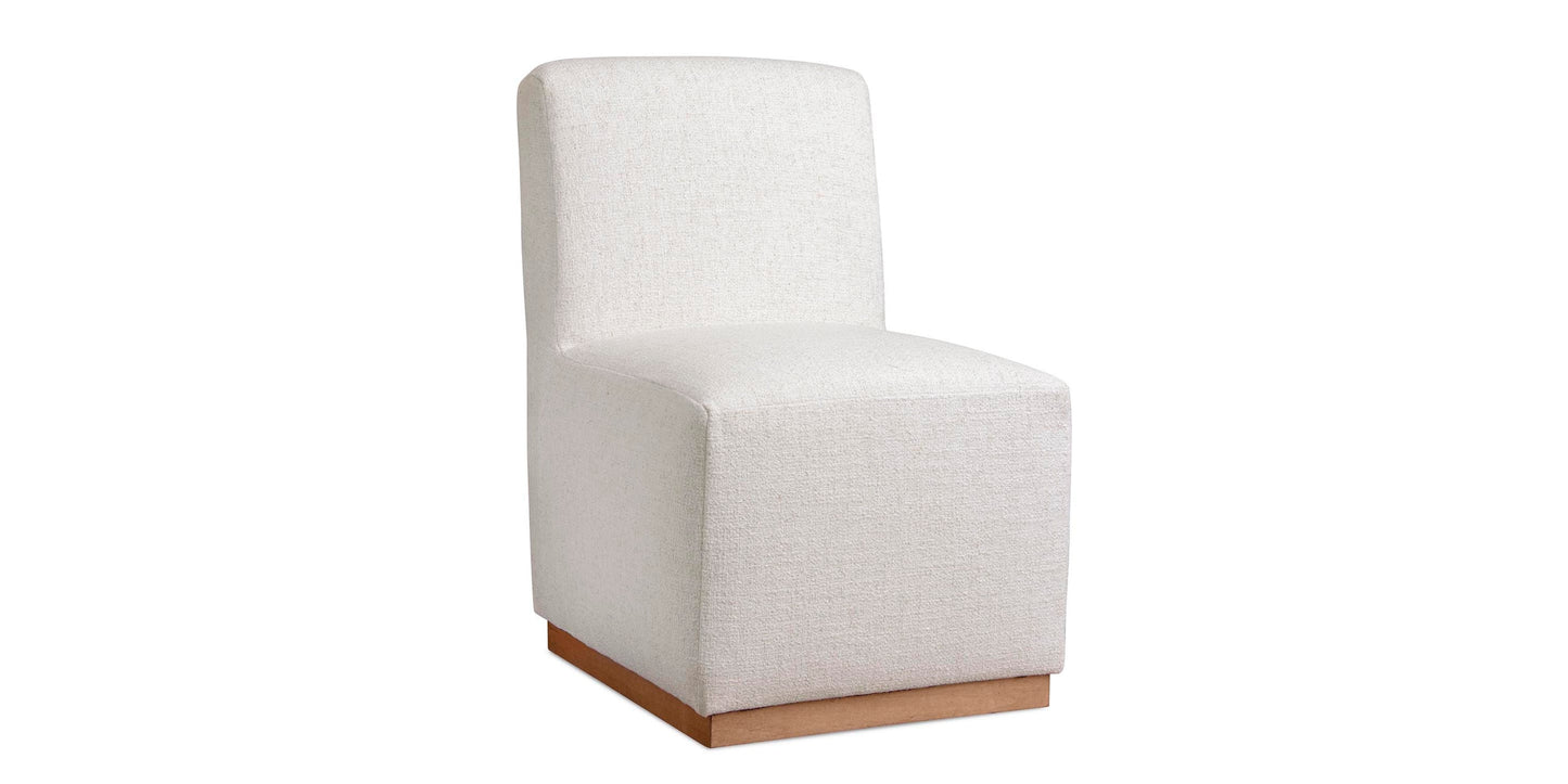 Banks Upholstered Dining Chair with Casters Bassett