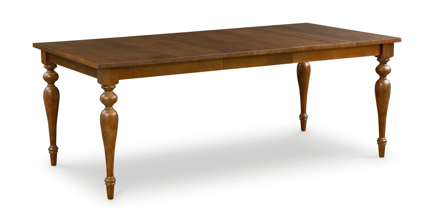 Amelia Maple Rectangle Dining Table with Leaf Bassett