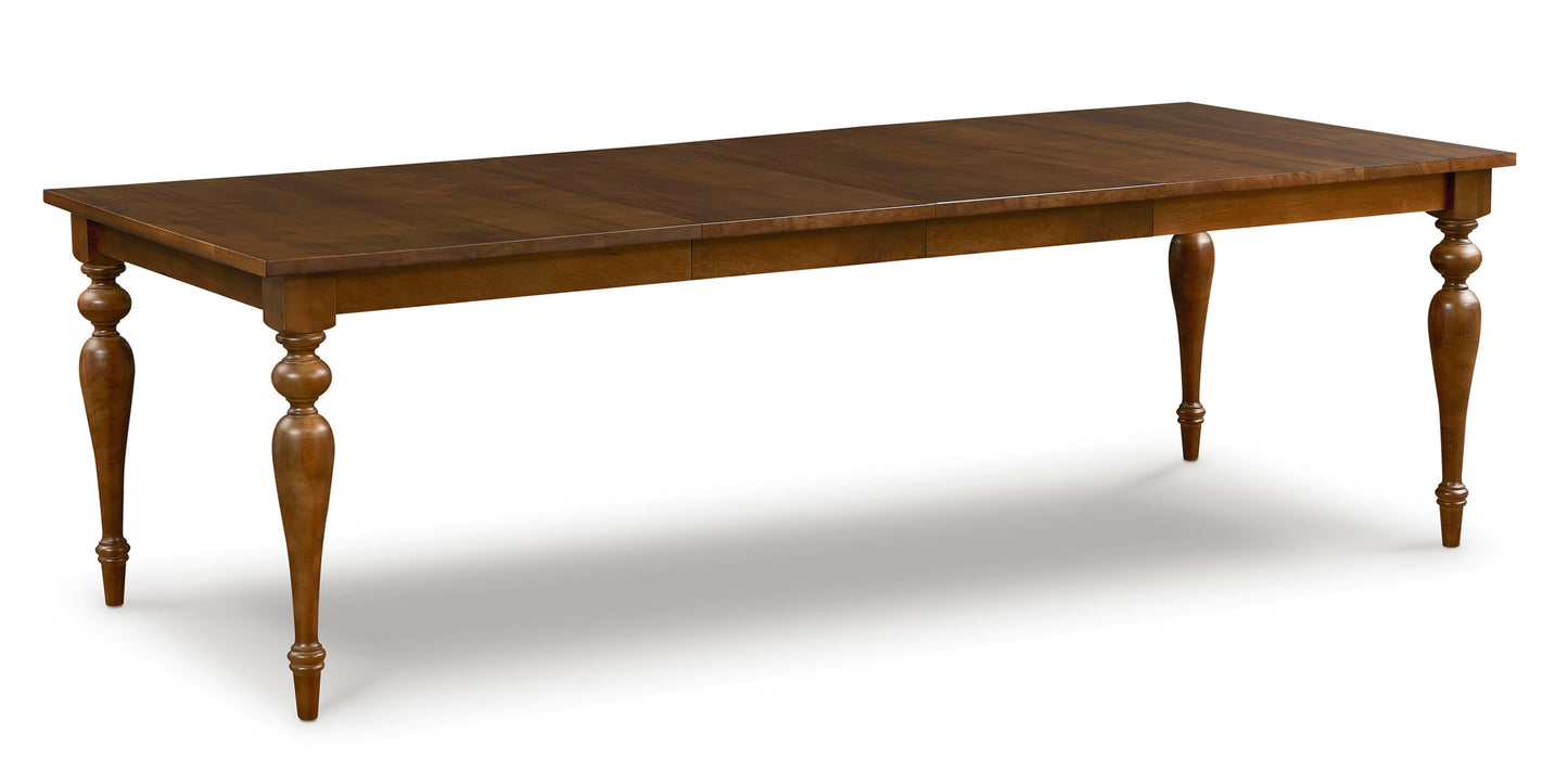 Amelia Maple Rectangle Dining Table with Leaf Bassett