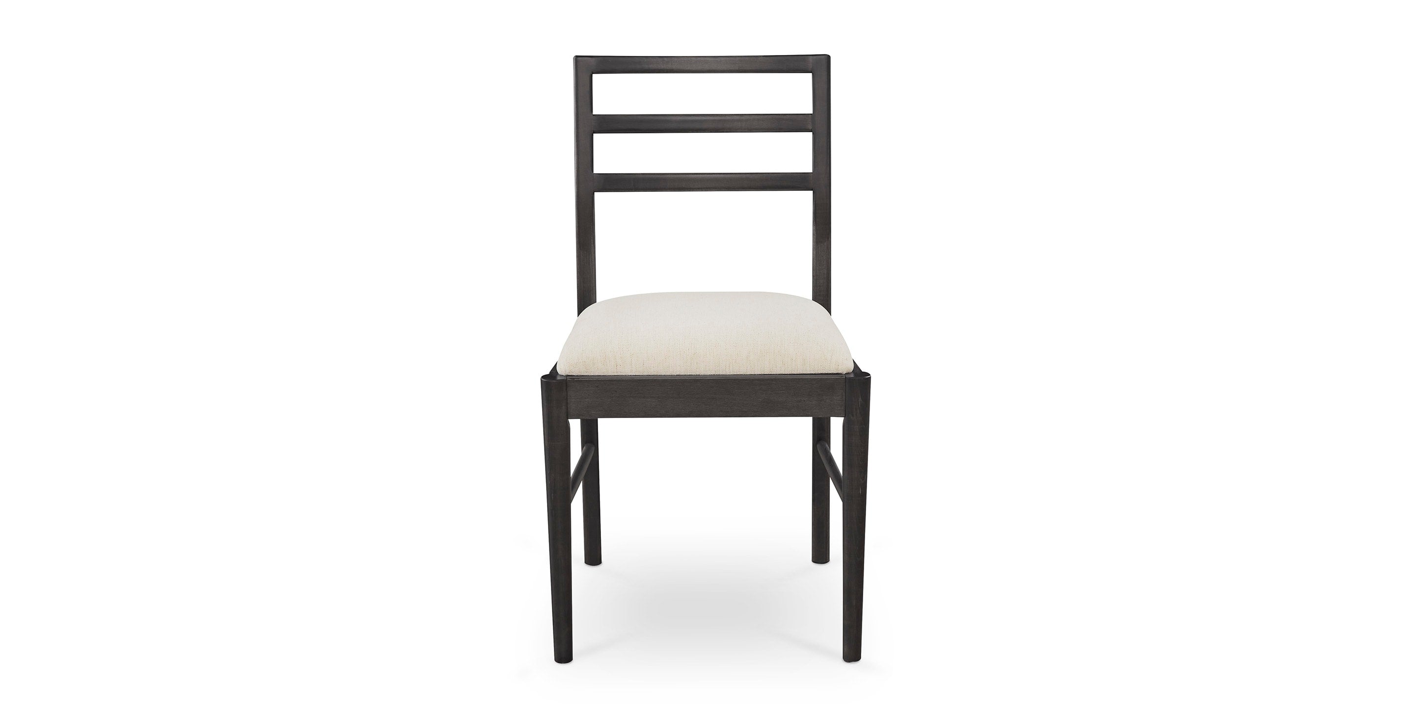 Bassett Spence Phelps Side Chair — Fabric Seat, Built to Order in the USA — Carbon finish
