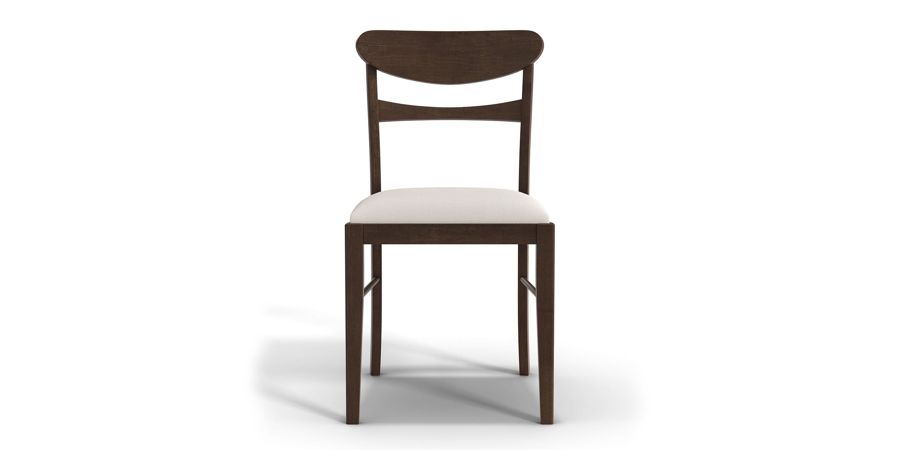 Bassett Spence Daniel Side Chair — Upholstered Seat, Made in the USA — Sable finish