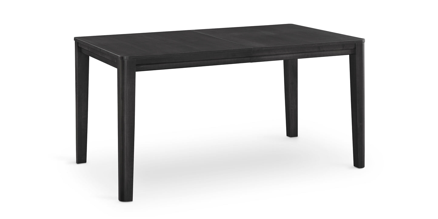 Bassett Spence 36" Rectangular Dining Table — One or Two Leaves, USA-Made — Carbon finish