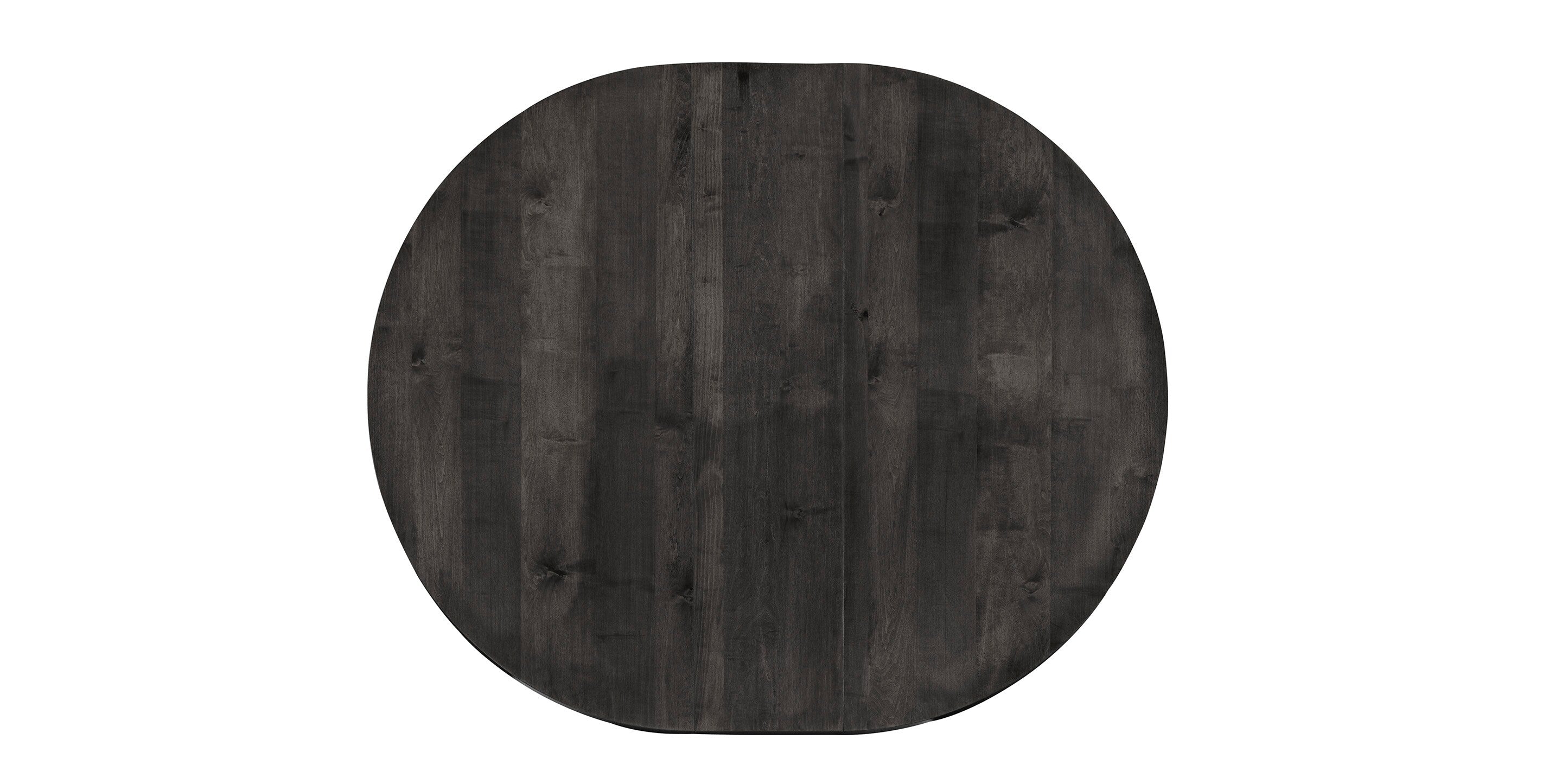 Bassett Spence 52" Round Dining Table — Four Finishes, USA-Made — Carbon finish