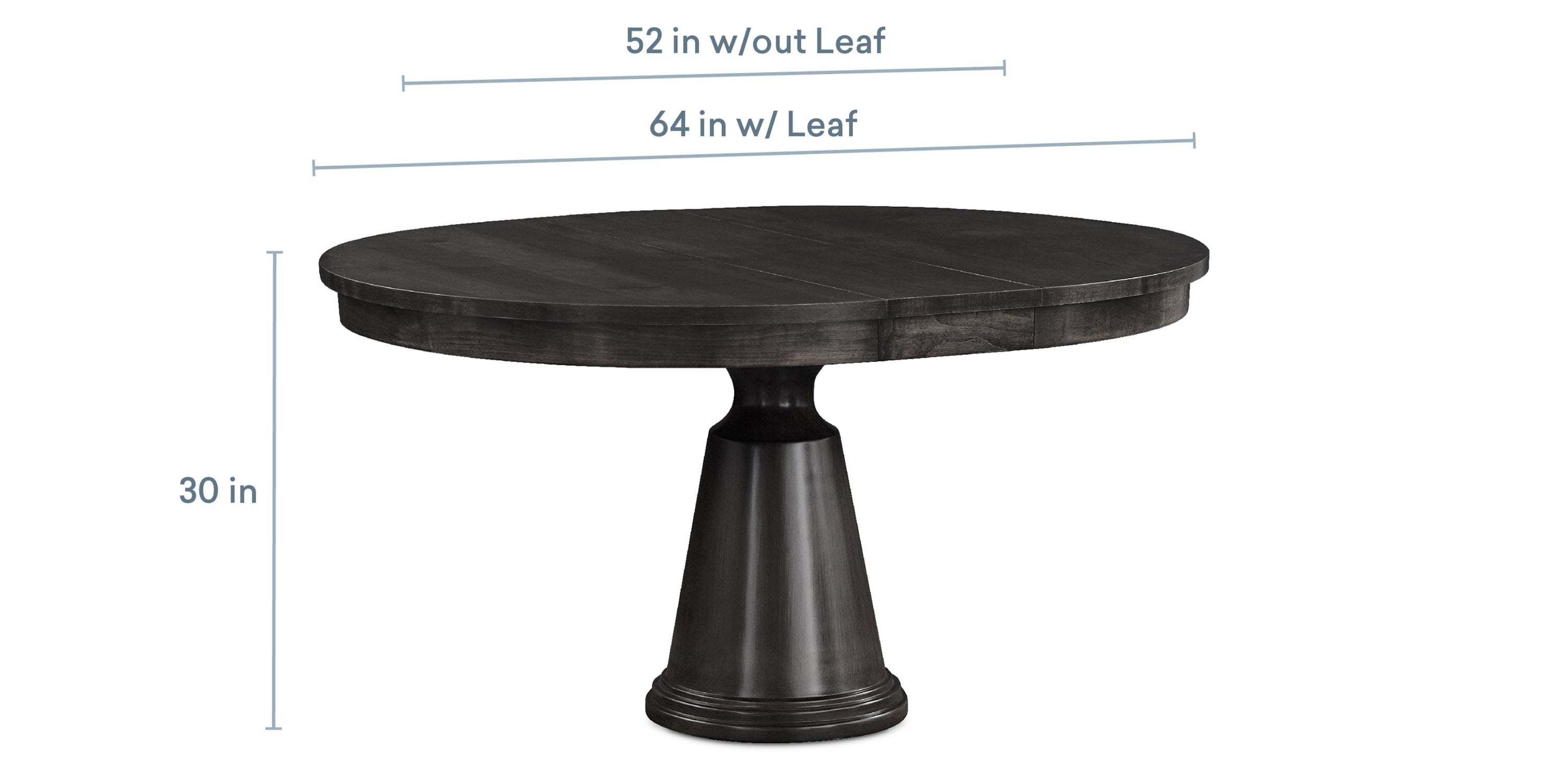 Origins Nichols Round Dining Table with Leaf Bassett