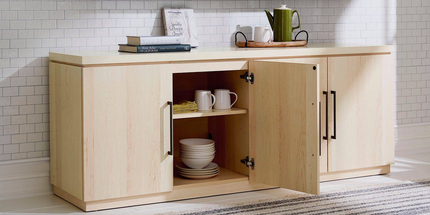 Bassett Spence Sideboard — Four Finishes, Made in the USA — Natural finish