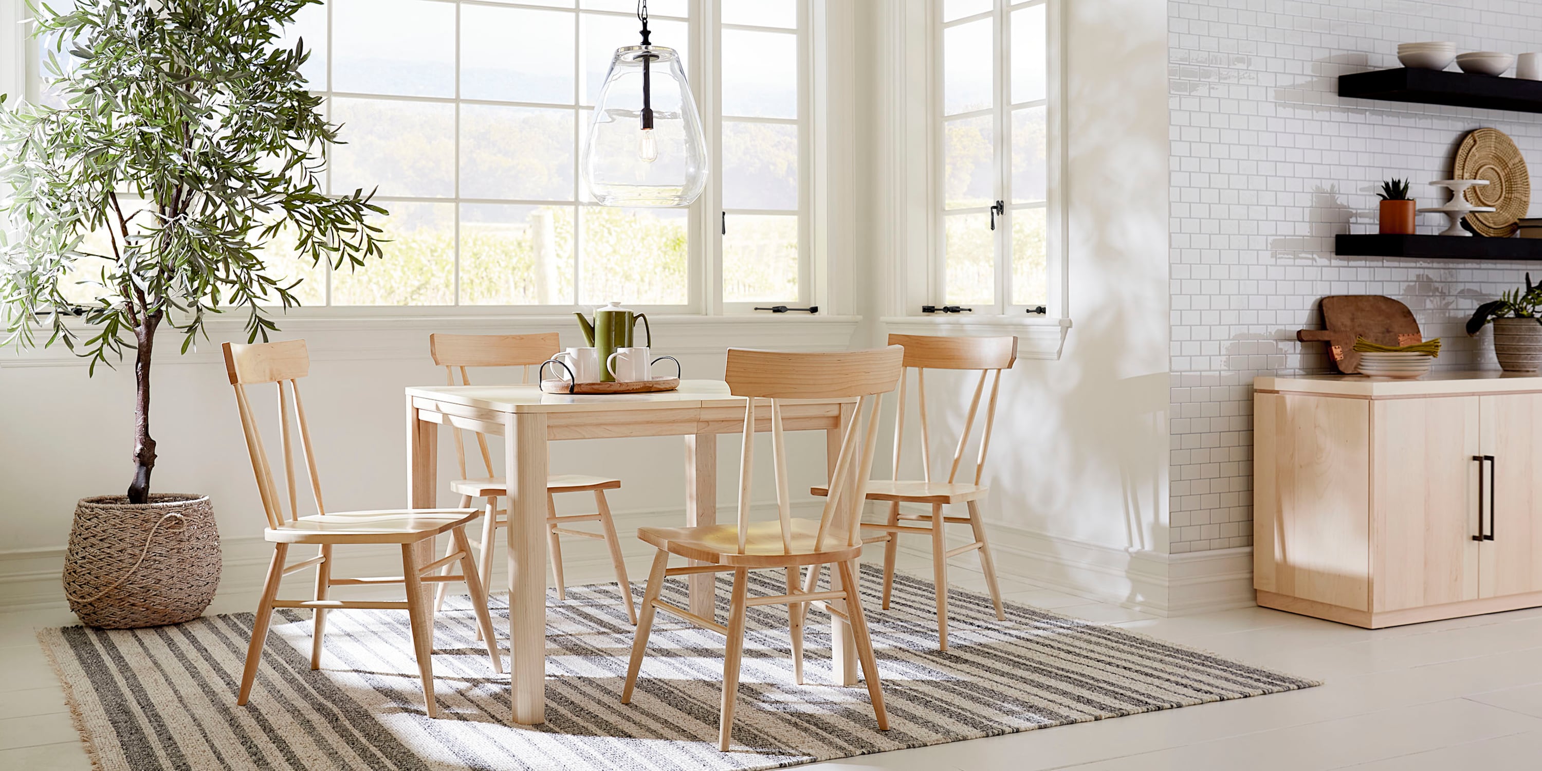Origins Dandridge Square Dining Table with Leaf Bassett