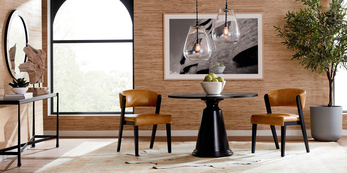 Bassett Spence 44" Pedestal Base — Four Finishes, Made in the USA Bassett Dining Table