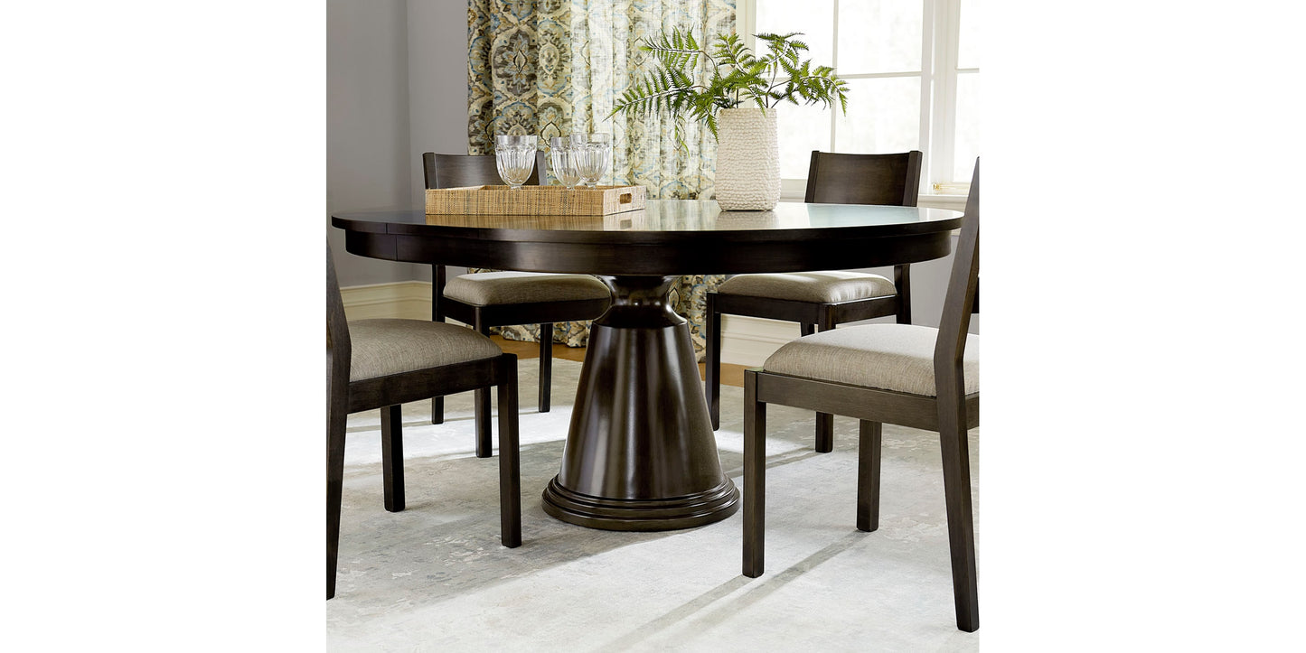 Origins Nichols Round Dining Table with Leaf Bassett