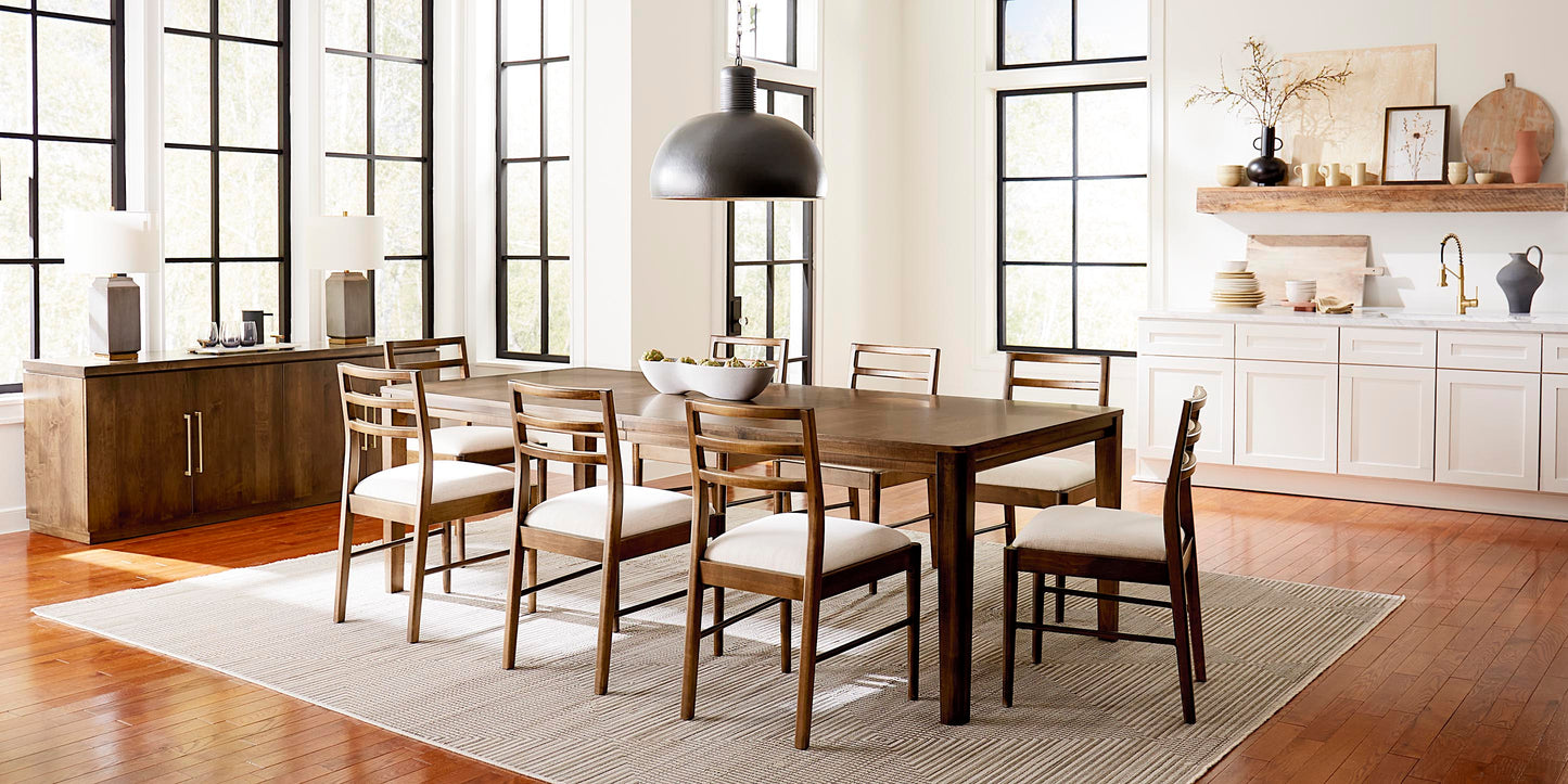 Bassett Spence 52" Round Table Top — With One Leaf, Made in the USA — Carbon finish