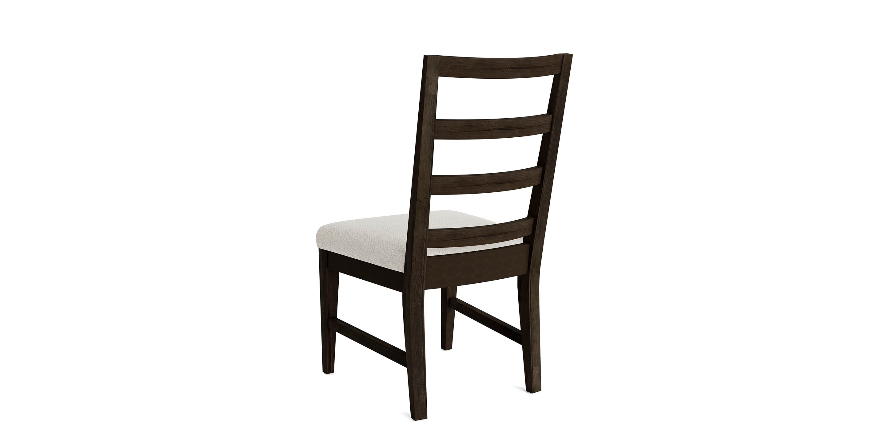 Bassett Hideaway Ladderback Side Chair — Wood or Fabric Seat