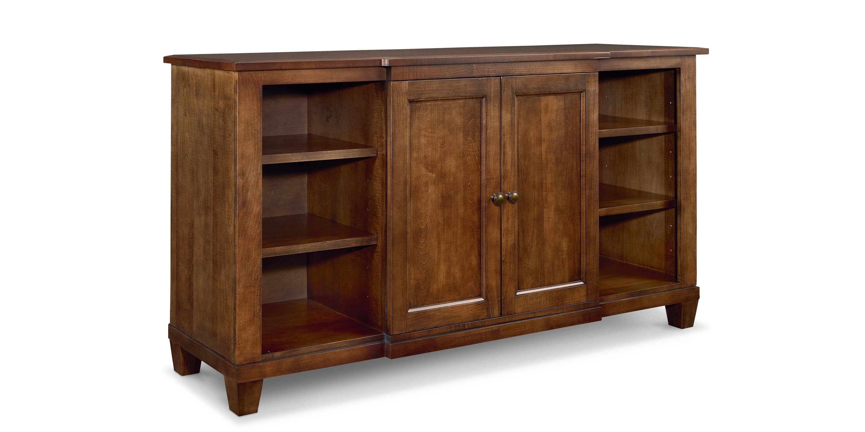 Bassett Hideaway Maple Buffet — Pivot Doors, Made in the USA
