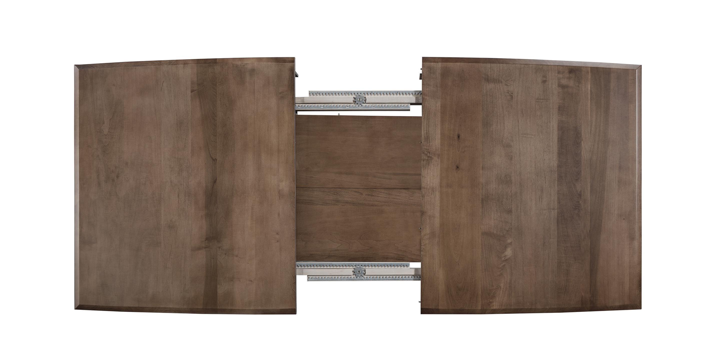 Bassett Hideaway Boat Shaped Dining Table — Maple, Self-Storing Leaves Bassett Dining Table